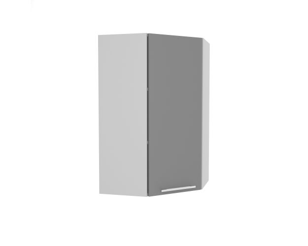 Ройс ВПУ 550 шкаф верхний угловой высокий (Маус софт/корпус Серый)