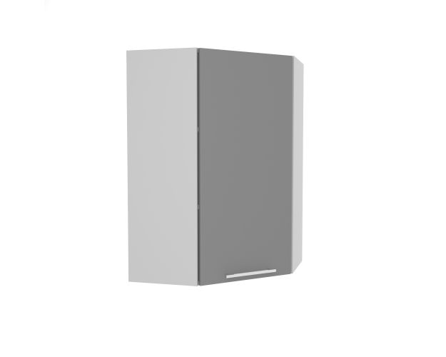 Ройс ВПУ 600 шкаф верхний угловой высокий (Маус софт/корпус Серый)