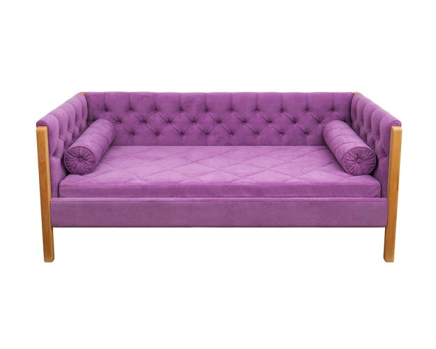 Кровать 180 серии Леди  32 Фиолетовый (подушка валик)