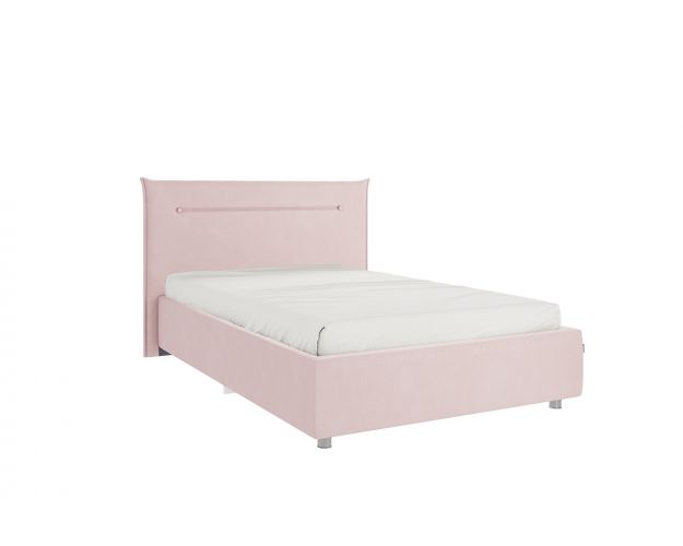 Кровать 1,2 Альба с основанием (Нежно-розовый велюр)