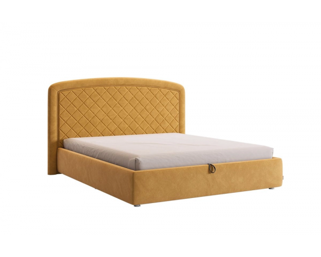 Кровать с основанием Сильва 2 1600 медовый (велюр)