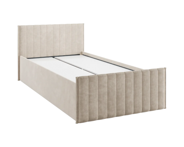 Кровать с ящиками Твикс 900 капучино (велюр)
