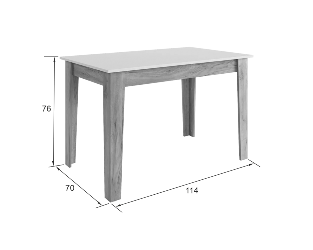 Стол обеденный раздвижной Цезарь дуб крафт золотой / графит