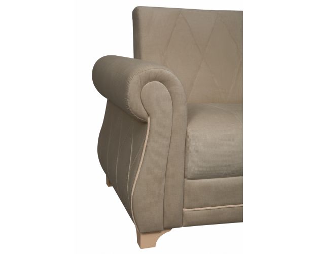 Кресло для отдыха "Порто" (велюр киви латте / микровельвет крем)