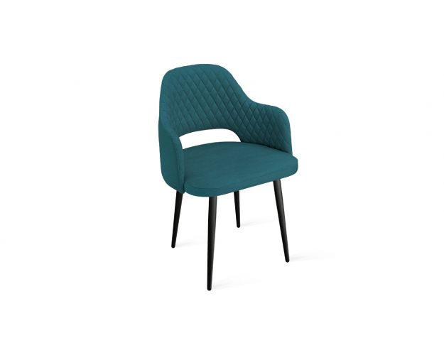 Стул «Калипсо» К1К Черный муар/Микровелюр Jercy Izumrud